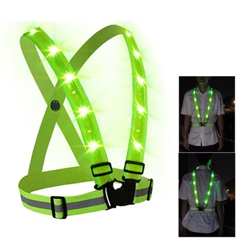Running Gear Green - Nuevo Chaleco de Seguridad LED de