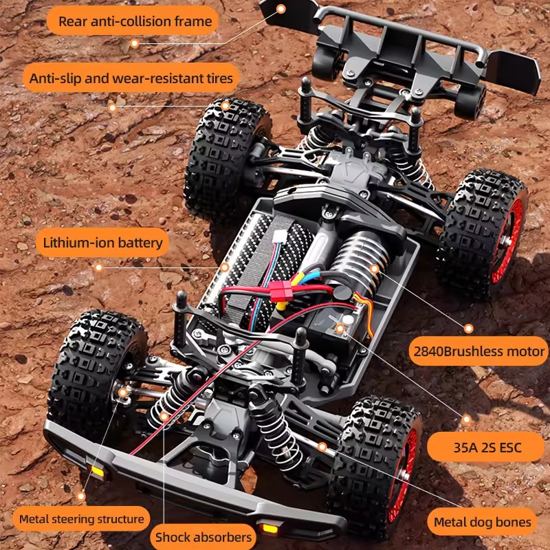 Coche de Carreras RC sin Escob - Running Gear Truck reseña y precio