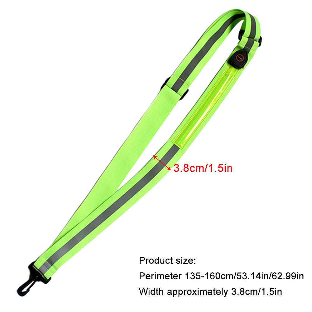 Cinturón Reflectante LED Recar - Running Gear Green reseña y precio